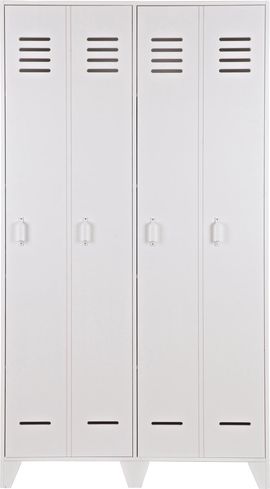 Woood Schrank Stijn Aufbewahrschrank Hoch Weiss Kiefer
